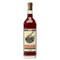 Bottle of Doom Juice 2024 with a cork cap on a white background
