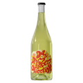 Bottle of Day Drinkers Collective wine with a colourful label on a transparent background
