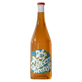 Bottle of Day Drinkers Collective wine with a colourful label on a transparent background