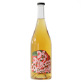 Bottle of Day Drinkers Collective wine with a colourful label on a transparent background